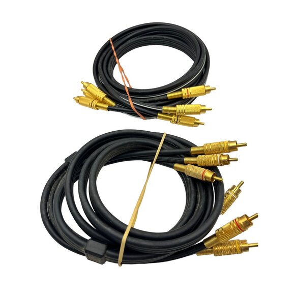 75" Gold-Plated RCA Audio Cables - 2-Pack 46e - Picture 2 of 4
